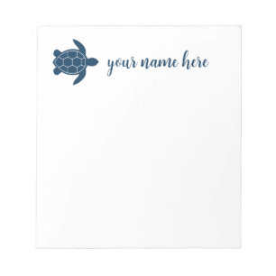 Personalized Turtle Notepad
