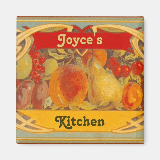 Personalized Tuscan Kitchen Magnet (Front)