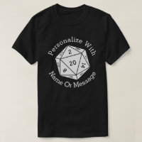PERSONALIZED Twenty Sided Dice Graphic
