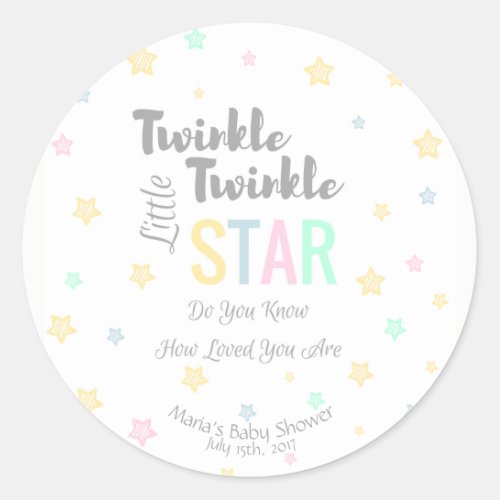 Personalized Twinkle Twinkle Little Star _ Sticker