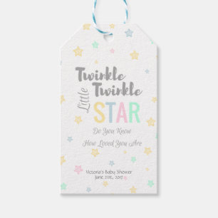 Personalized Twinkle Twinkle Little Star - Tags