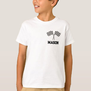 Personalized Two Fast & Fun Birthday Racing T-Shirt