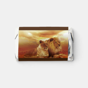 Personalized Two Leo couple Valentine's Day Hershey's Miniatures