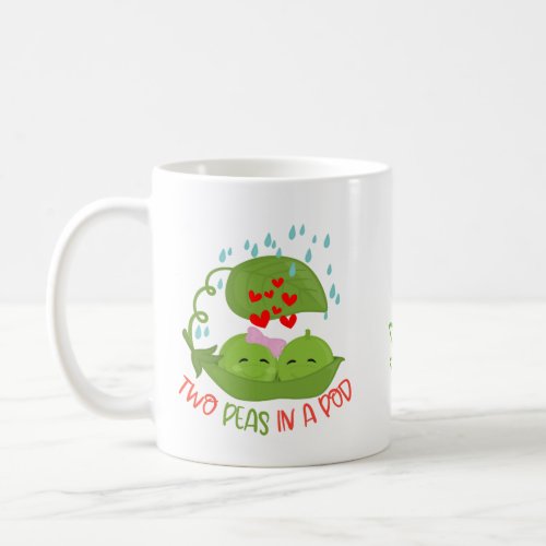 Personalized Two peas in a pod Coffee Mug