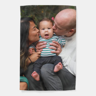 Personalized Two Photo Double Sided Family Garden Flag