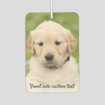 Personalized Two Photo Template, Custom Text, Car Air Freshener