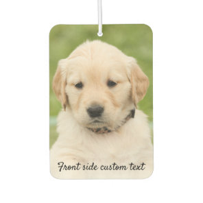 Personalized Two Photo Template, Custom Text, Car Air Freshener