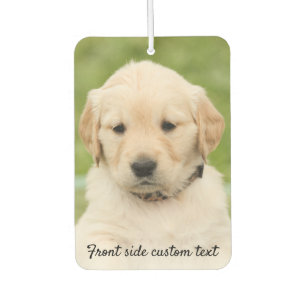 Personalized Two Photo Template, Custom Text, Car Air Freshener