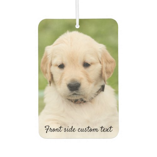 Personalized Two Photo Template Custom Text Car Air Freshener