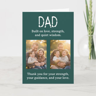 Personalized Two Photo Template Father's Day