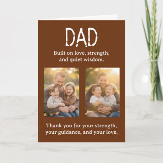 Personalized Two Photo Template Father's Day