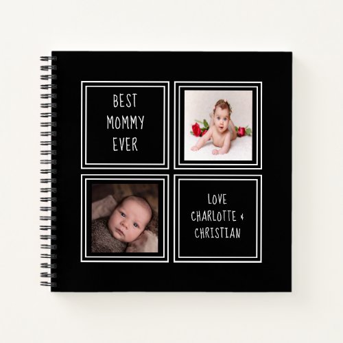 Personalized Two Photo Template One of a Kind Notebook