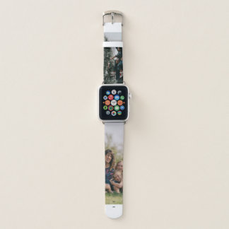 Personalized Two Sided Family Christmas Photo  Apple Watch Band