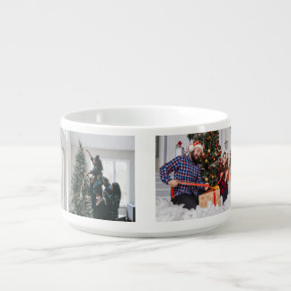 Personalized Two Sided Family Christmas Photo Bowl