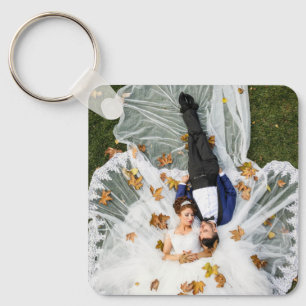 Personalized Two Sided Family Photo Keychain