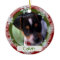 Personalized Two Sided Photo Frame Red and Green