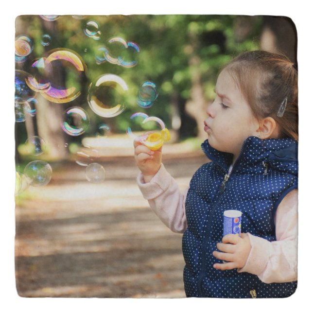 Personalized Two Sided Photo  Trivet (Front)