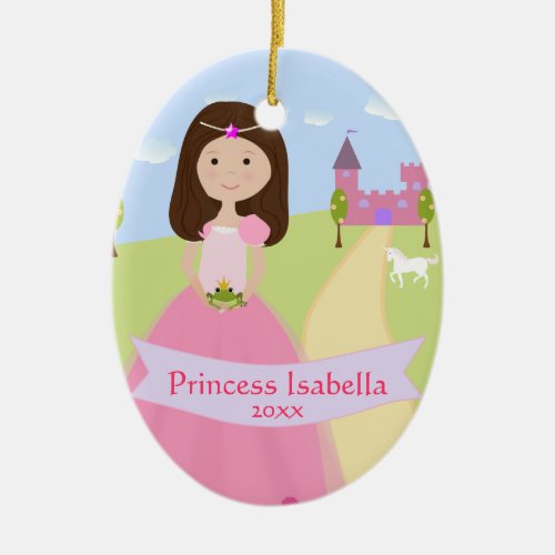 Personalized Two Sided Princess Ornament