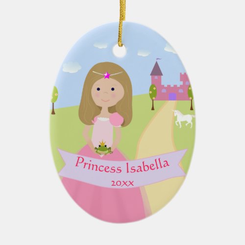 Personalized Two Sided Princess Ornament