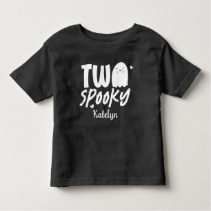 Personalized Two Spooky Halloween 2nd Birthday Toddler T-shirt