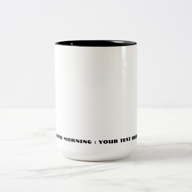 Personalized  Two-Tone coffee mug (Center)