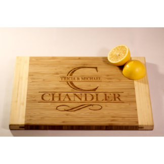 Personalized Two-Tone Cutting Board - Chandler