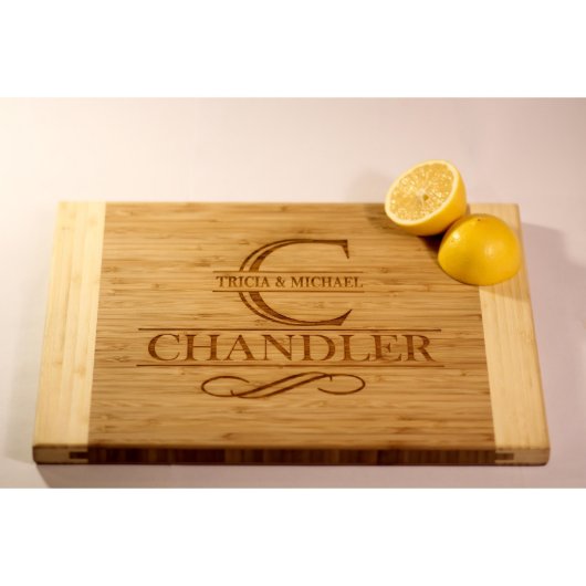 Personalized Two-Tone Cutting Board - Chandler (Front)