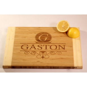Personalized Two-Tone Cutting Board - Gaston
