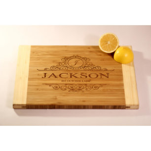 Personalized Two-Tone Cutting Board - Jackson