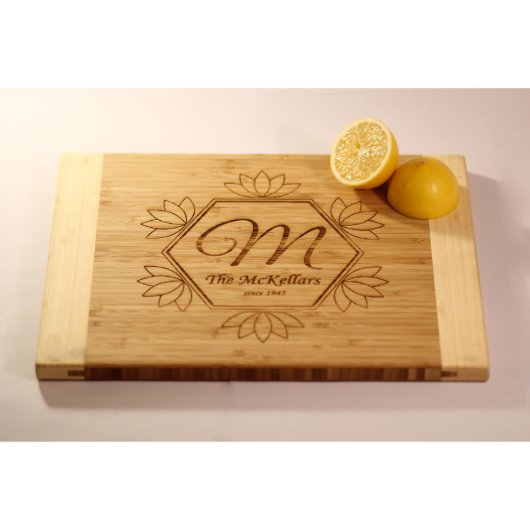 Personalized Two-Tone Cutting Board - McKellar (Top)