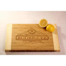 Personalized Two-Tone Cutting Board - Rodriguez
