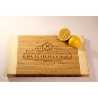 Personalized Two-Tone Cutting Board - Rodriguez