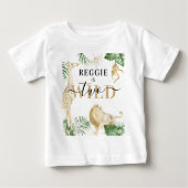 Personalized 'Two Wild' Jungle/Safari Baby T-Shirt (Front)