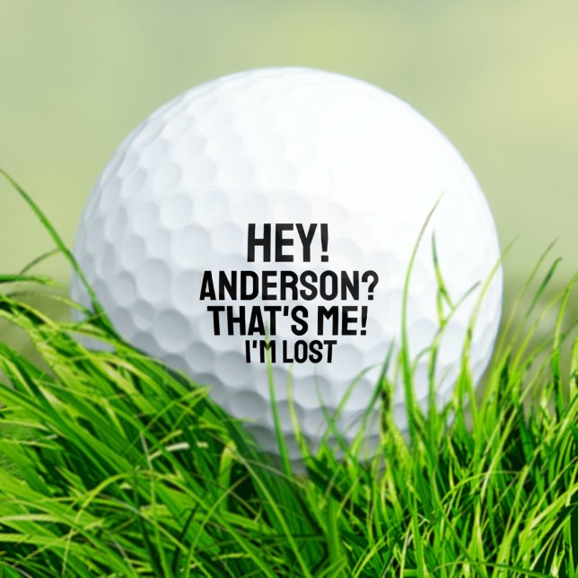 Personalized Typography Funny Lost Golf Balls (Creator Uploaded)