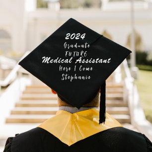 Personalized typography future MA graduation Graduation Cap Topper