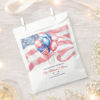 Personalized U.S. Military Retirement Favor Bag