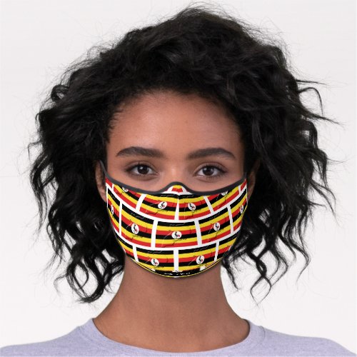 Personalized UGANDA FLAG Premium Face Mask