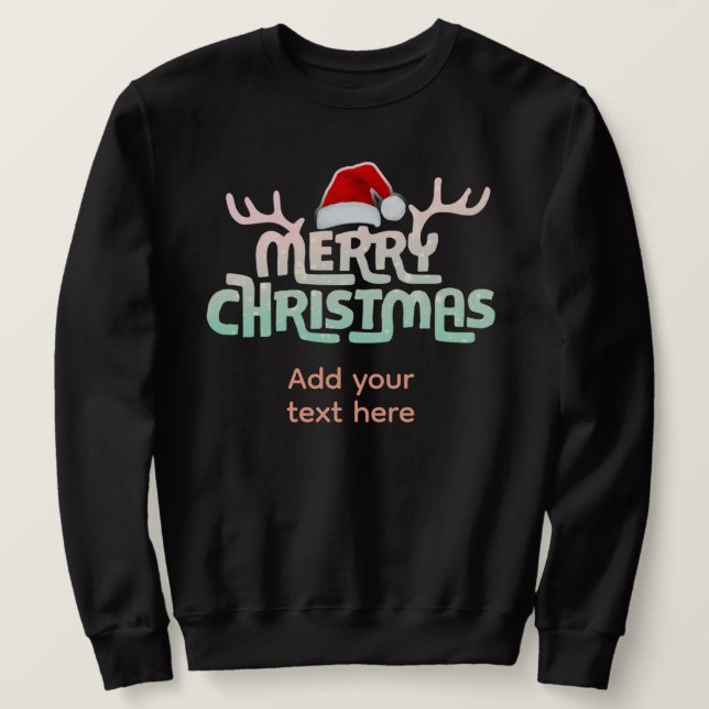 Personalized Ugly Christmas Sweater Sweatshirts (Design Front)