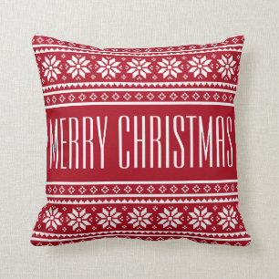 Personalized UGLY CHRISTMAS SWEATER throw pillows