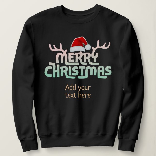 Personalized Ugly Christmas Sweatshirt Sweater (Design Front)
