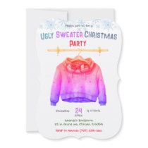 Personalized  Ugly Sweater Christmas Party Invitation