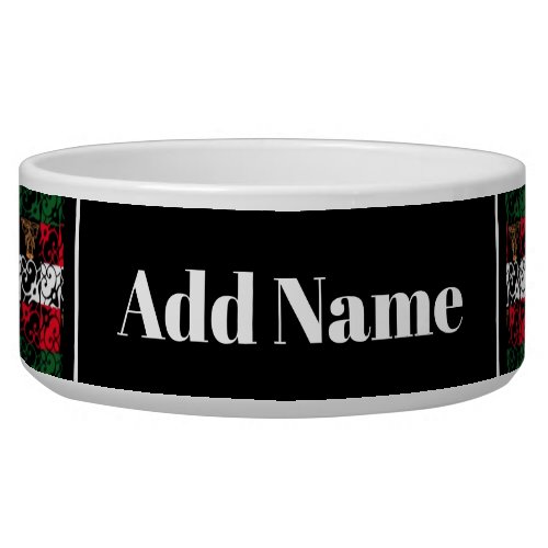 Personalized Ugly Sweater Christmas Pet Bowl