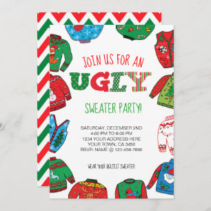 Personalized Ugly Sweater Party Invite