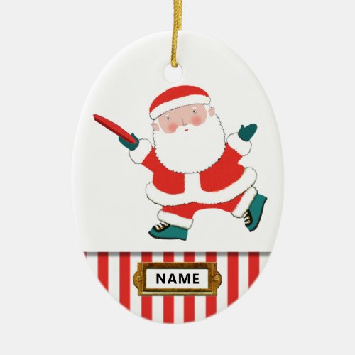 personalized ultimate frisbee collectible ceramic  ceramic ornament