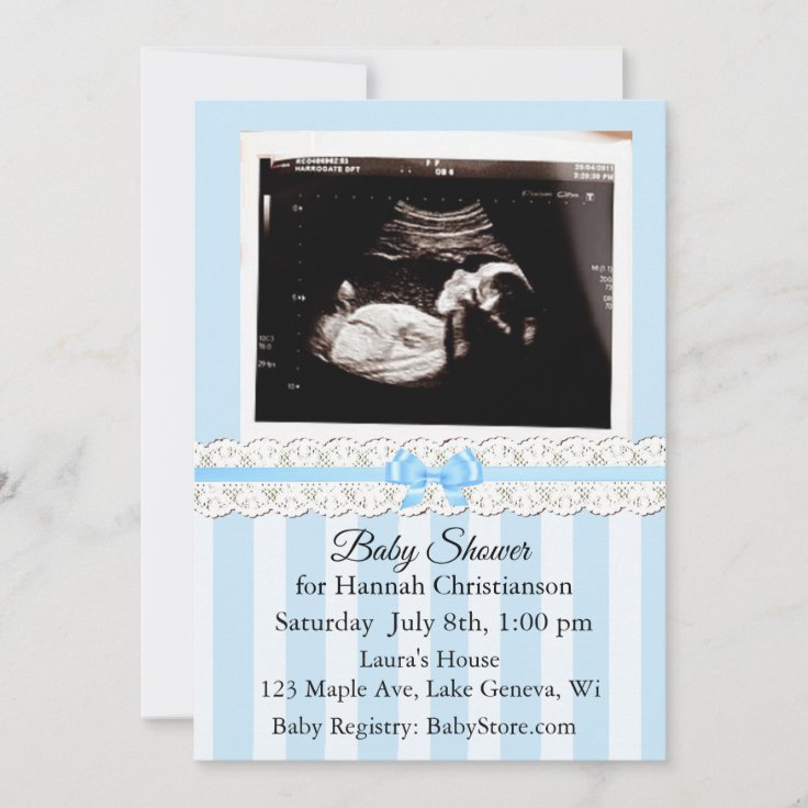 Personalized Ultrasound Baby Shower Invitations Zazzle