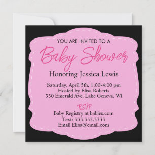 Personalized Ultrasound Picture Baby Shower Invitation