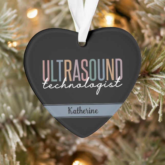 Personalized Ultrasound Technologist Gifts Ornament (Tree)