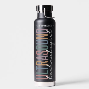 Personalized Ultrasound Technologist Gifts Water Bottle