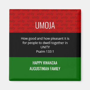 Personalized UMOJA Unity Happy Kwanzaa Magnet