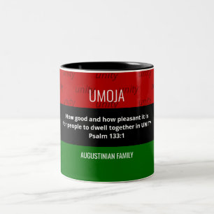 Personalized UMOJA Unity Kwanzaa Two-Tone Coffee Mug
